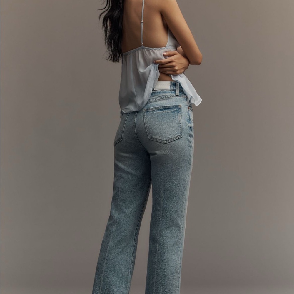 Anthropologie Pistola Ally high rise cropped flare leg jeans NWT - Picture 3 of 4